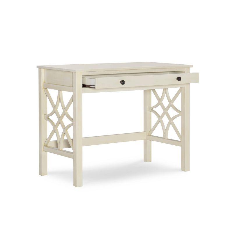 Gracie Oaks Whitley Antique 38" Two-Drawer Wooden Writing Desk