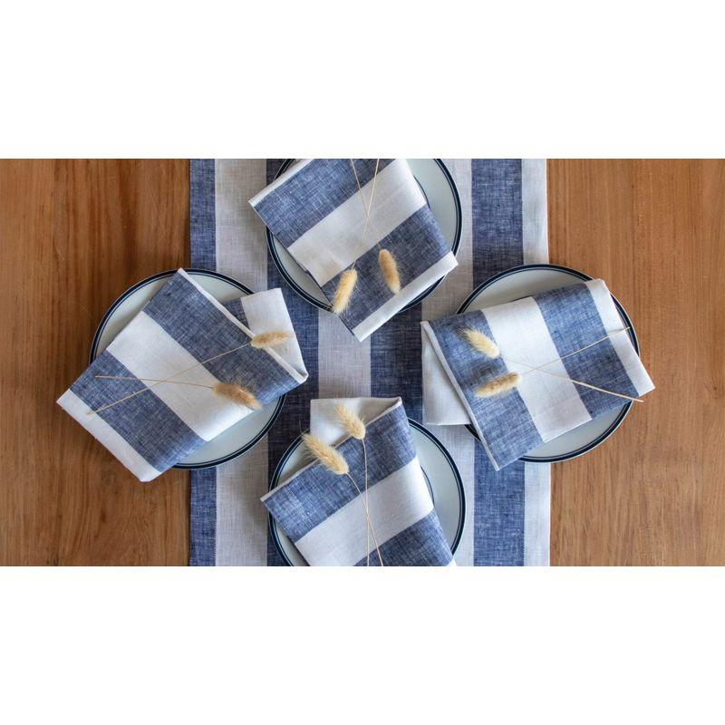 Solino Home 100% Pure Linen Table Runner - Athena