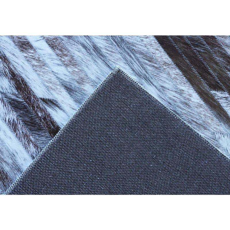 Supra Vortex Multicolor Faux Cowhide 5'x8' Area Rug