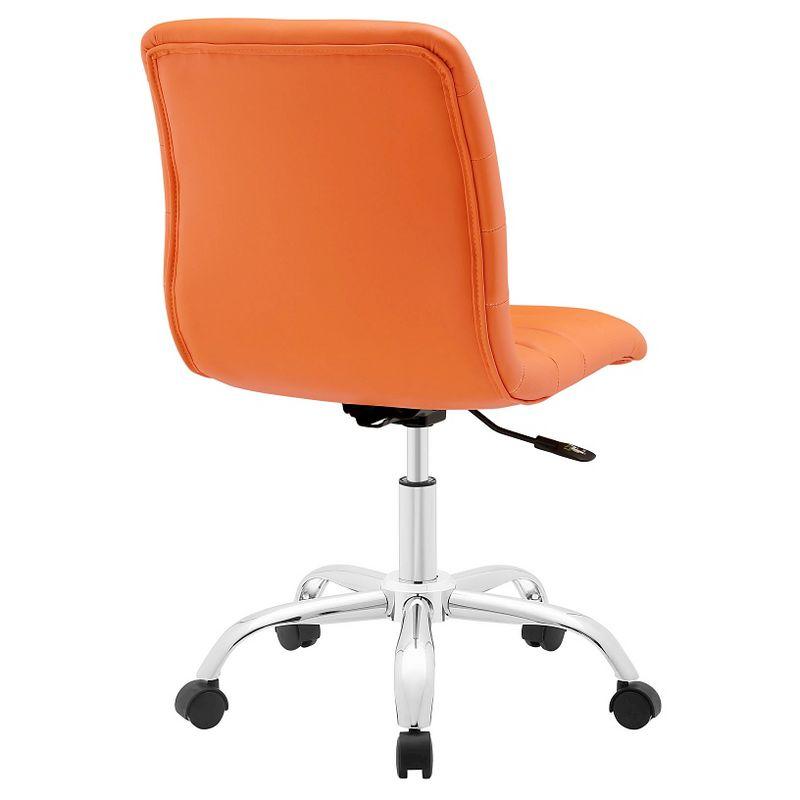 Ripple Armless Mid Back Vinyl Office Chair by Modway