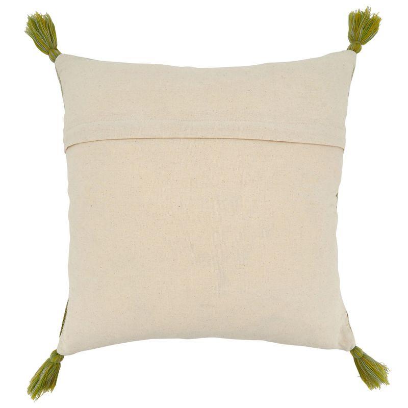 Kasbar Floral Cotton Throw Pillow