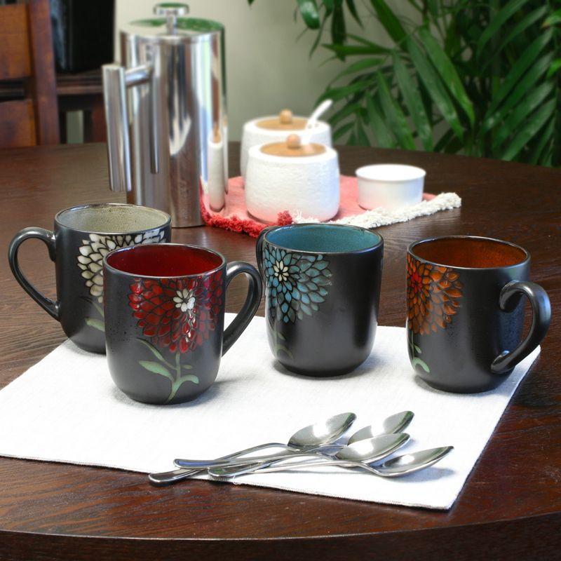 Gibson Home 4 Piece 16 oz. Assorted Mug Set