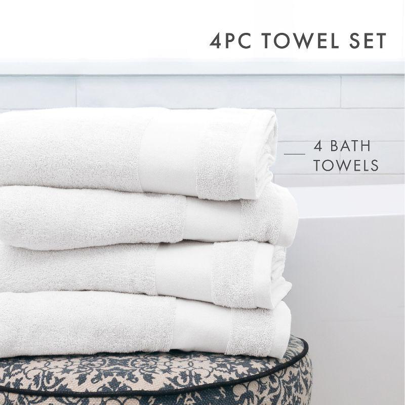 Wayfair Basics® Berner 100% Cotton Bath Towel Set (Set of 4)