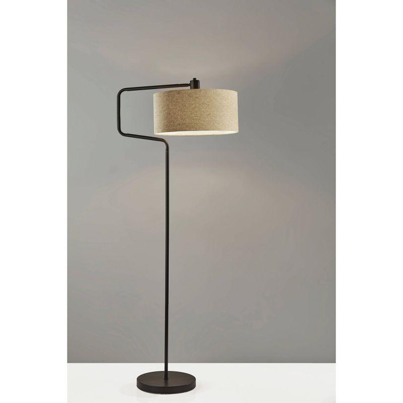 Wenham 57'' Swing Arm Floor Lamp