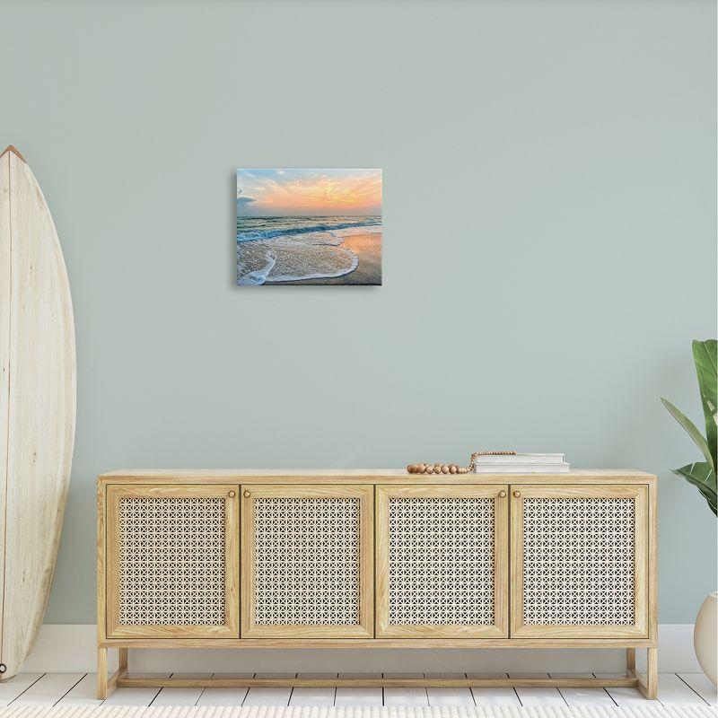 Stupell Industries Vast Panoramic Beach Layered Waves Gallery Wrapped Canvas Wall Art