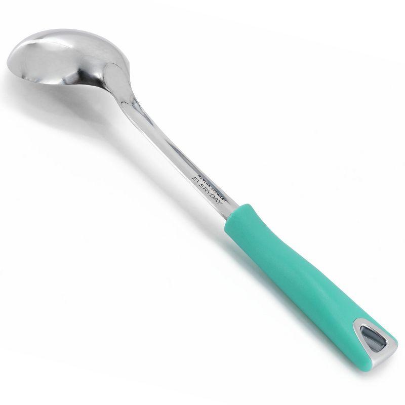 Martha Stewart Everyday Drexler 2 Piece Ladle and Serving Spoon Kitchen Tool Set in Turquoise