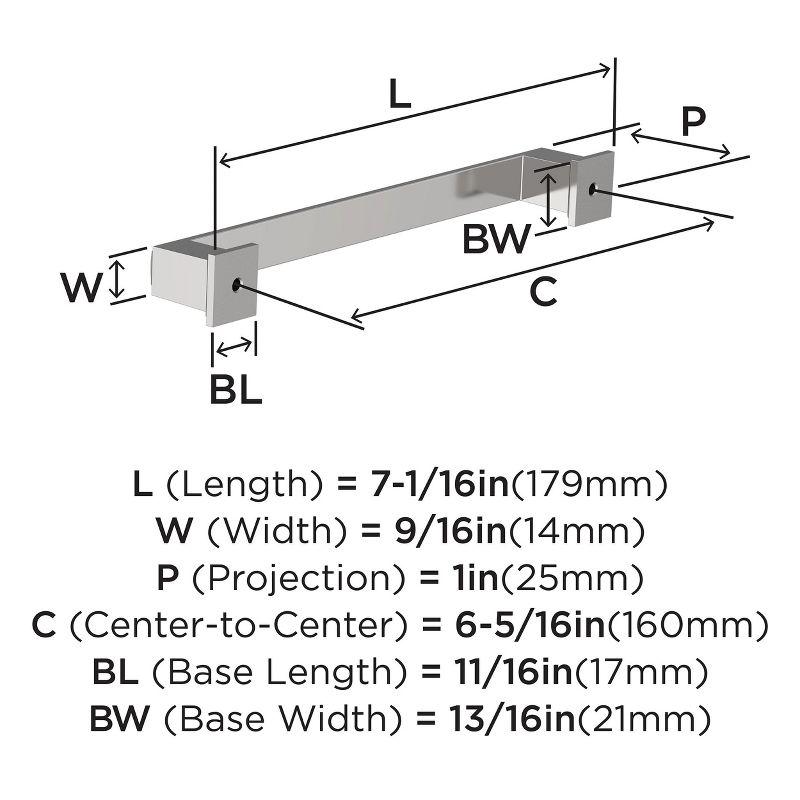 Appoint 6-5/16 in (160 mm) Center-to-Center Cabinet Pull