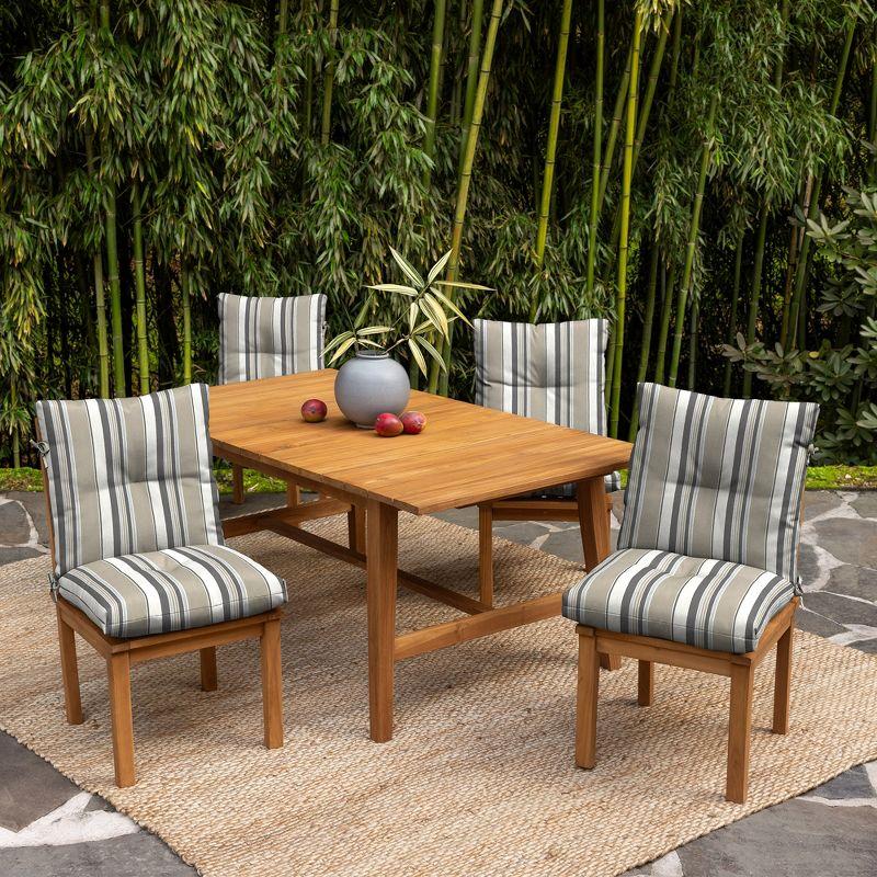 ARDEN Arden earthFIBER Plush Modern Tufted Polyfill Dining Chair Cushion, 21 x 40 (Set of 2)