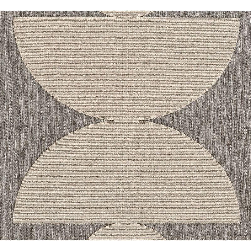 Momeni Axel Geometric Machine Loomed Indoor/Outdoor Rug Gray