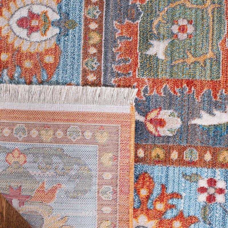 Vintage Persian VTP482 Power Loomed Indoor Area Rug - Rust/Blue - 5'x7'6" - Safavieh