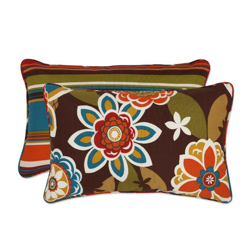 Indoor/Outdoor Reversible Throw Pillow