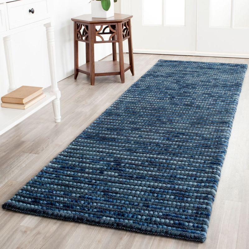 Bohemian BOH525 Hand Woven Runner Rug - Dark Blue/Multi - 2'6"x8' - Safavieh.