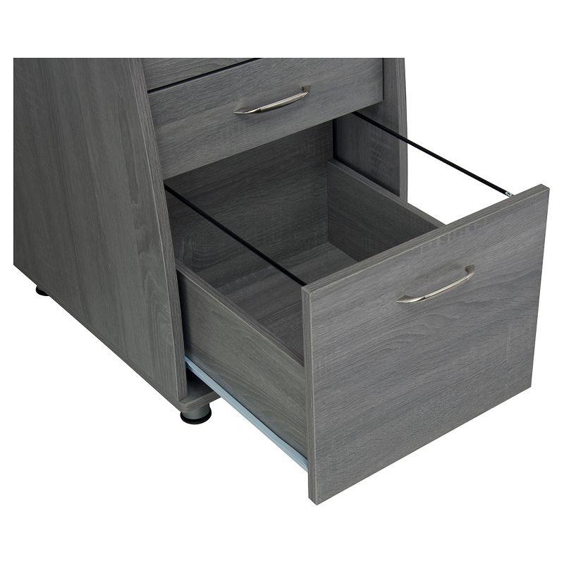 Complete Workstation Computer Desk with Storage, Keyboard Tray - Techni Mobili