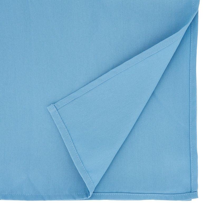 Saro Lifestyle Solid Color Everyday Tablecloth, Aqua, 90" x 132"