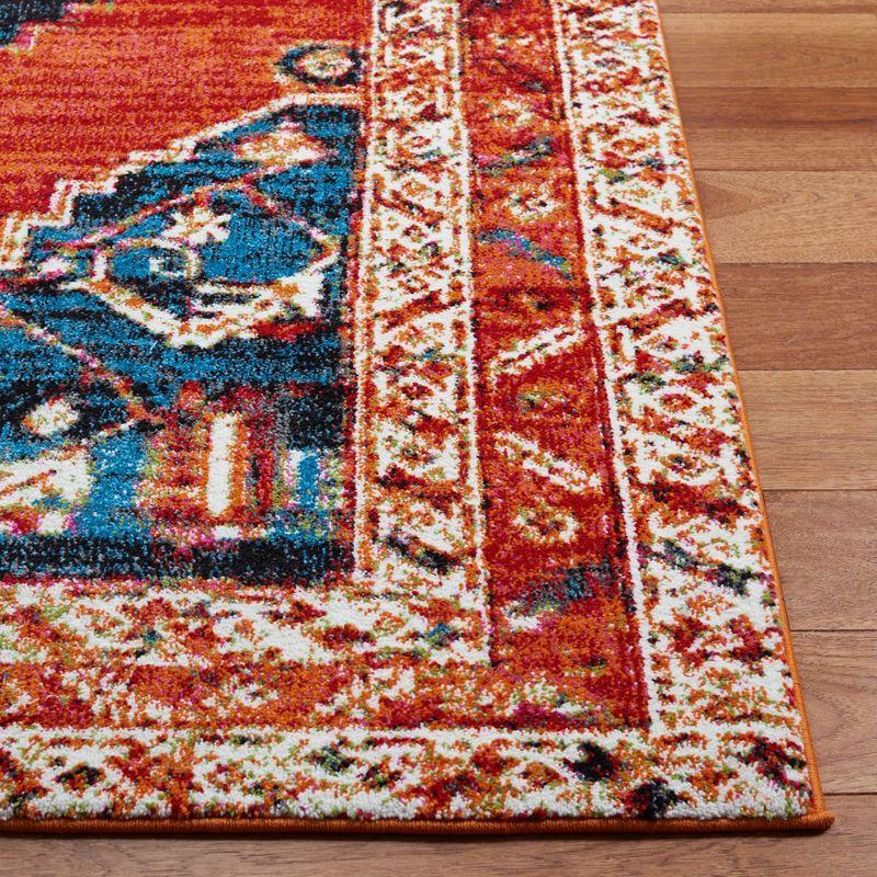 Vintage Hamadan VTH228 Power Loomed Runner Rug - Red/Navy - 2'3"x10' - Safavieh.