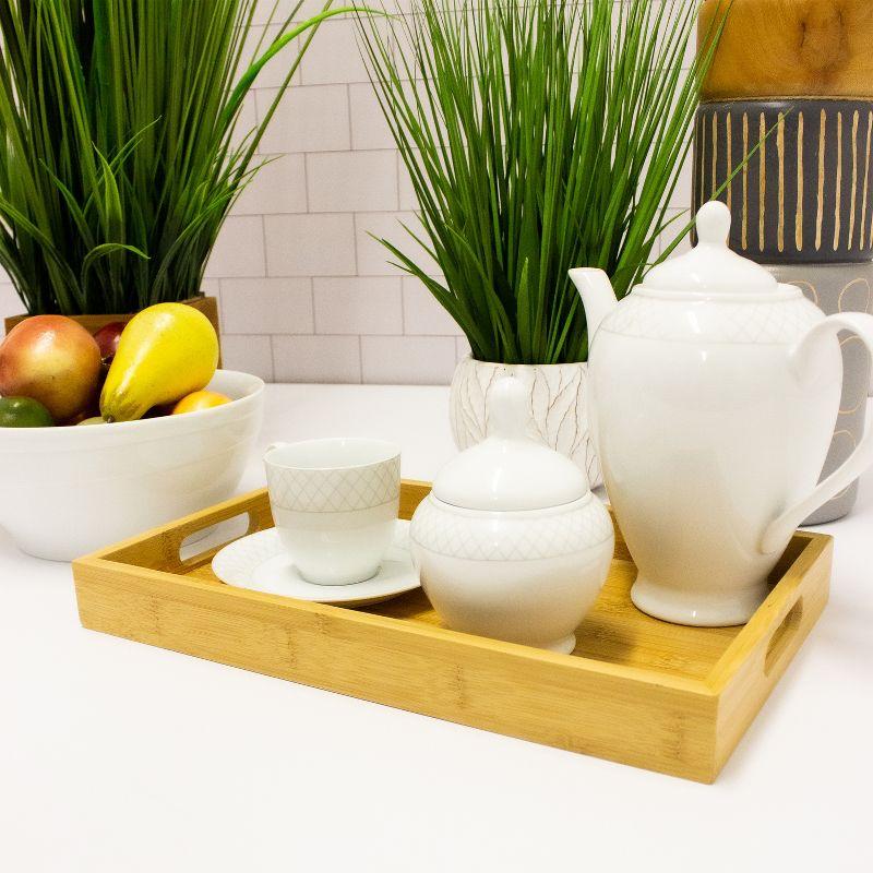 Eco-Friendly Bamboo Serving Tray 14.5" x 9.5"