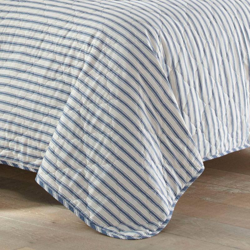 Willow Way Ticking Stripe Quilt & Sham Set - Stone Cottage