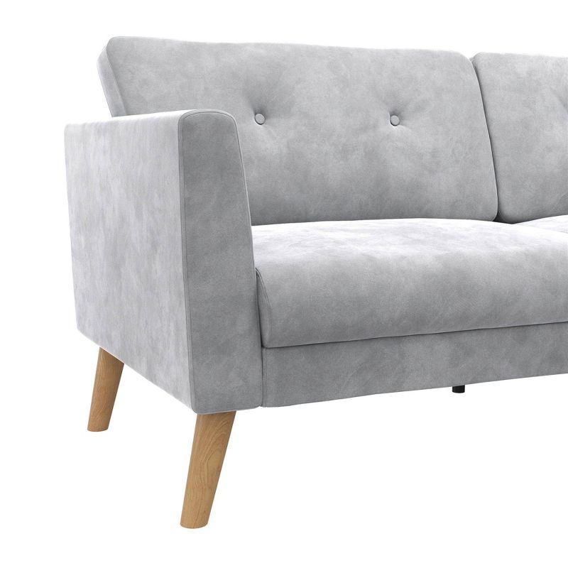 Gloria 75.5'' Velvet Square Arm Sofa