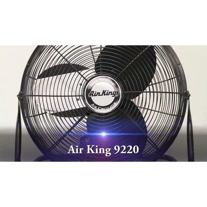 Air King 3-Speed Indoor Industrial Open Motor Pivoting Floor Fan