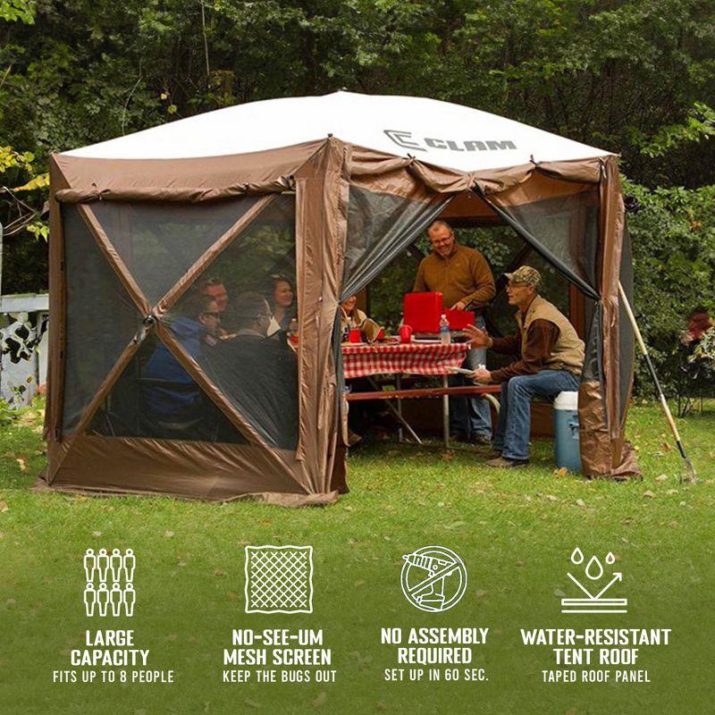 CLAM Quick-Set Portable Outdoor Camping Canopy Shelter