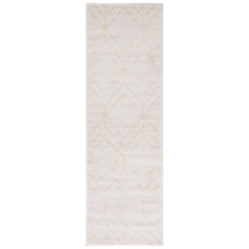 Adirondack ADR241 Machine Made Indoor Runner - Ivory/Gold - 2'-6"x8' - Safavieh