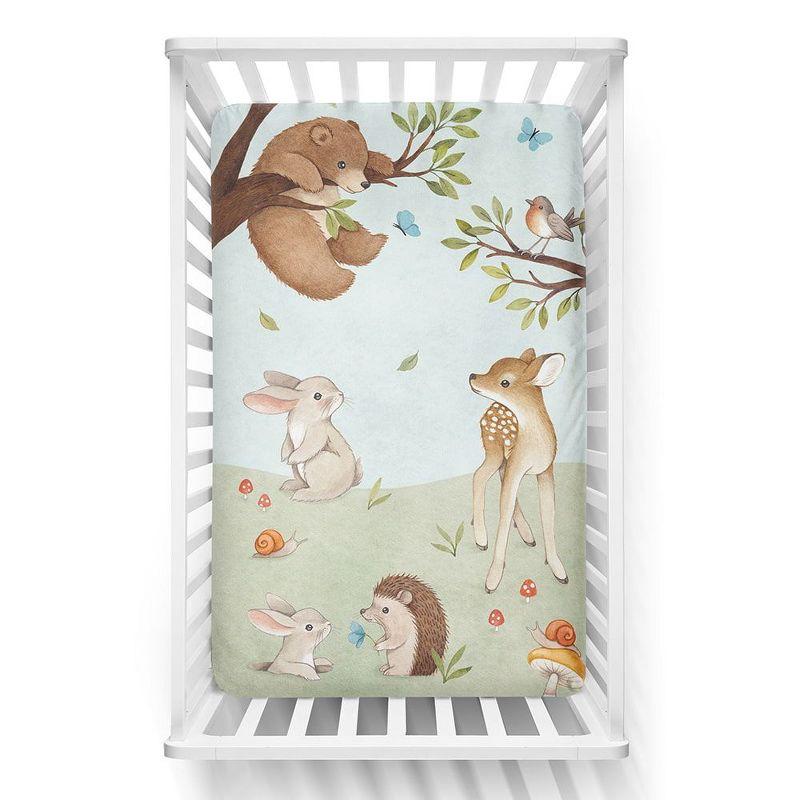 Rookie Humans Mini Crib Sheet Enchanted Forest 100% Cotton