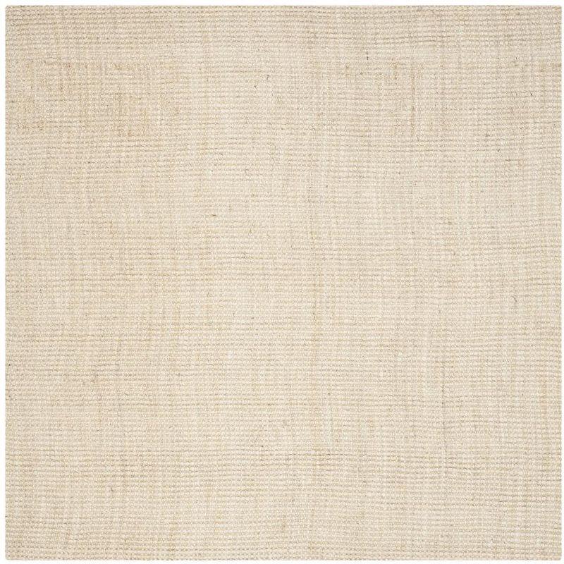 Natural Fiber NF730 Hand Woven Indoor Area Rug - Ivory - 5'x5' - Safavieh.