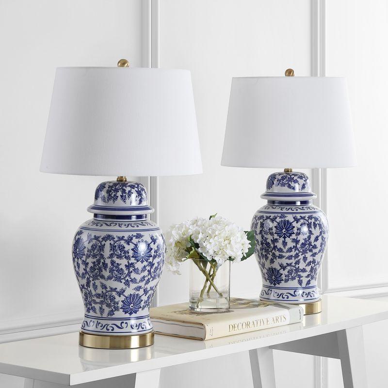 Arwen Table Lamp (Set of 2) - Blue/White - Safavieh.