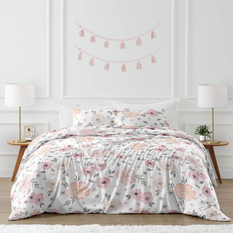 Watercolor Microfiber Comforter Set