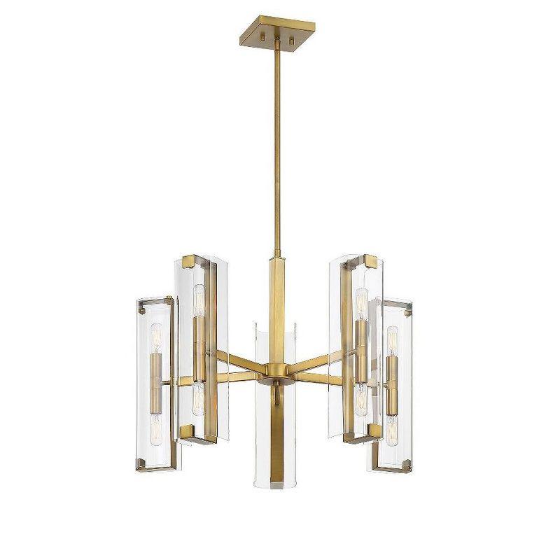 Savoy House Winfield 10 - Light Chandelier in  Warm Brass