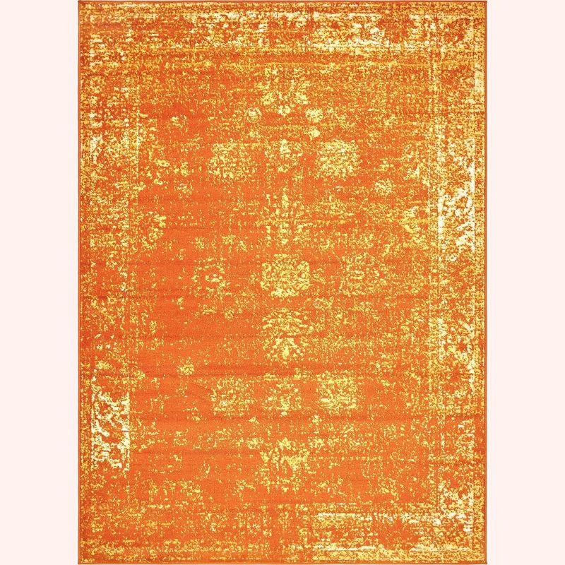 Unique Loom 7' 0 x 10' 0 Sofia Casino Orange Area Rug