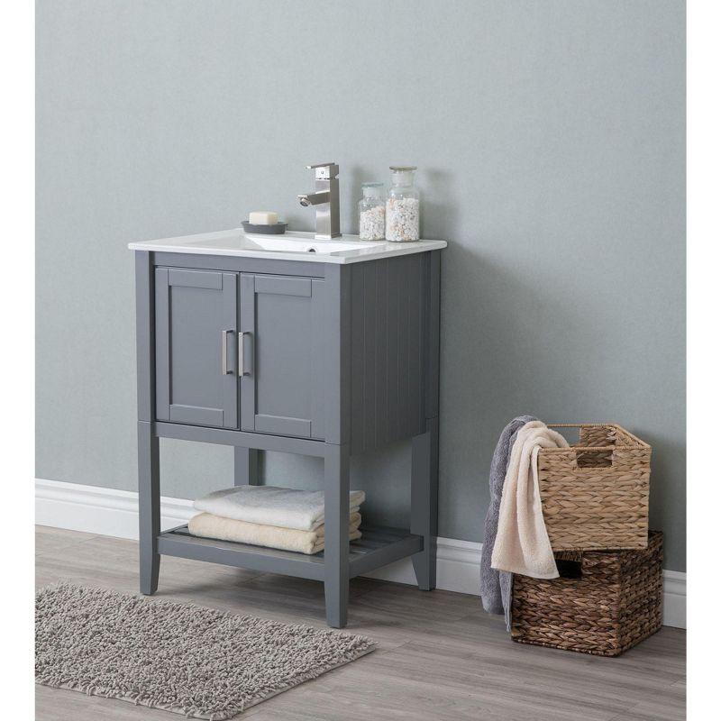 Legion Furniture 24 Inches Kd Westchester Gray Sink Vanity