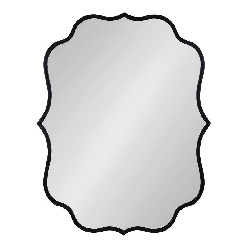 24" x 30" Higby Framed Wall Mirror Black - Kate & Laurel All Things Decor: Modern Style, No Assembly, Includes Mount Hardware