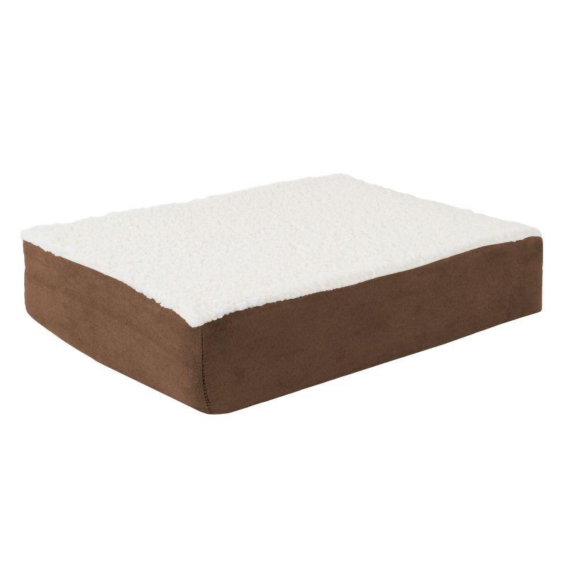 Pet Adobe Orthopedic -Top Memory Foam Pet Bed With Removable Cover - Brown