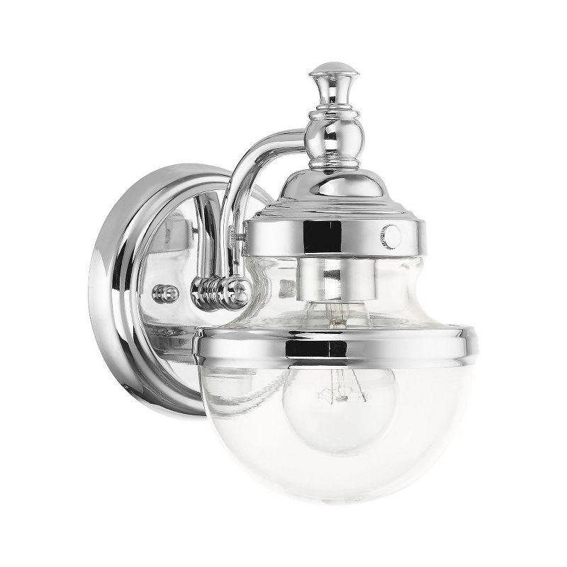 Livex Lighting Oldwick 1 - Light Vanity in  Polished Chrome