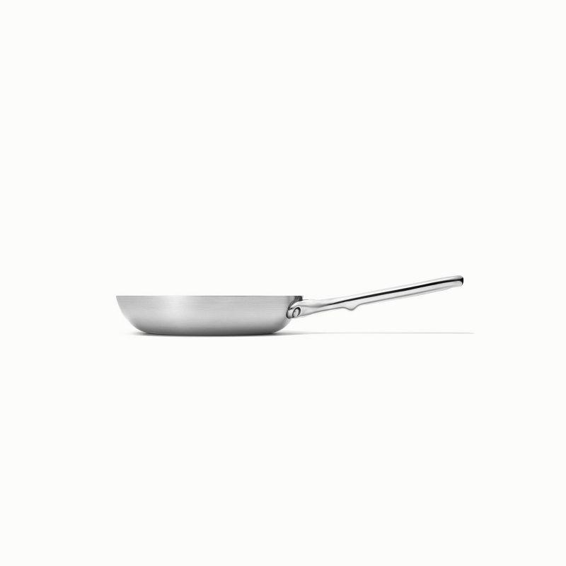 8-Inch Silver Stainless Steel Nonstick Fry Pan