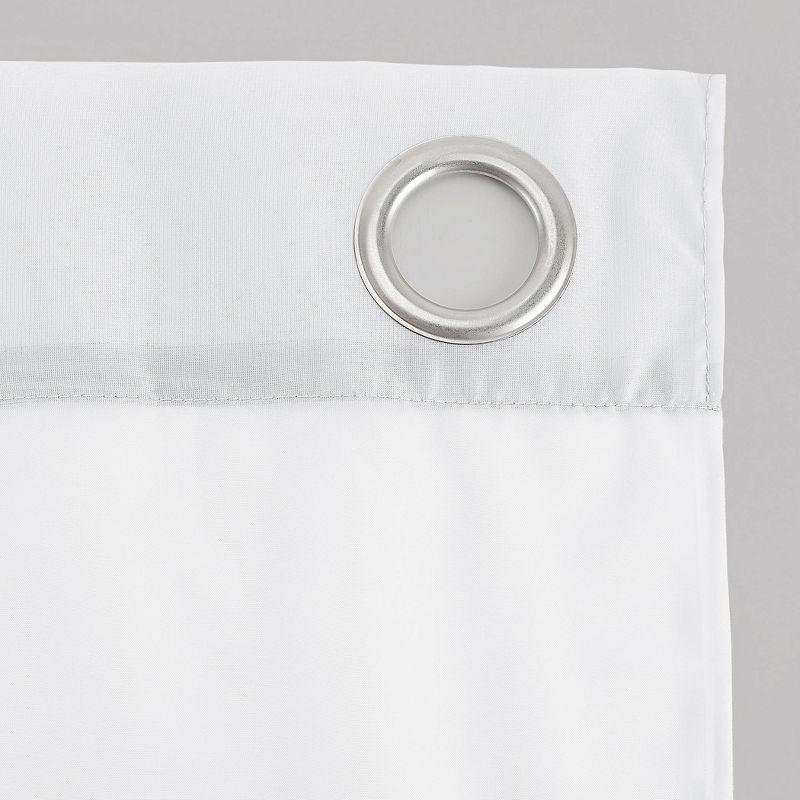 84"x59" Emily Sheer Voile Grommet Top Curtain Panel White - No. 918: Sheer Curtain Panels, Indoor Use, Machine Washable