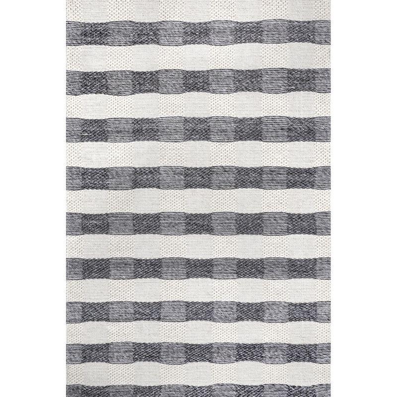 Sophie Striped Wool Gray Area Rug