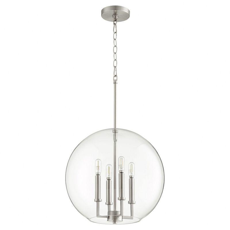 Quorum Lighting 4 - Light Pendant in  Satin Nickel