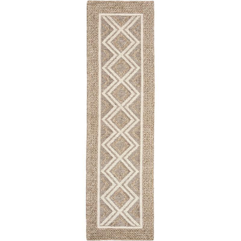 Vermont VRM212 Hand Woven Indoor Runner Rug - Beige/Ivory - 2'3"x12' - Safavieh