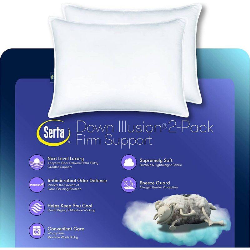 Down Alternative Firm Support Pillow (Set of 2)