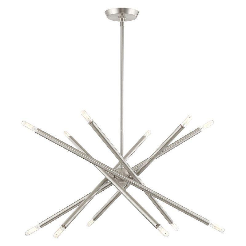 Livex Lighting Soho 12 - Light Chandelier in  Brushed Nickel