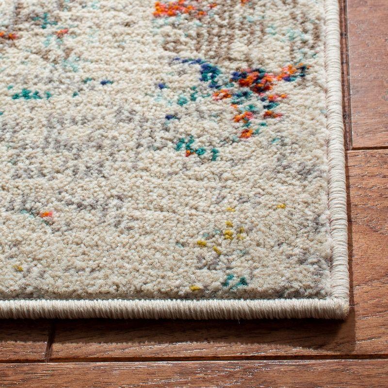 Madison MAD478 Power Loomed Indoor Area Rug - Cream/Orange - 5'3"x7'6" - Safavieh