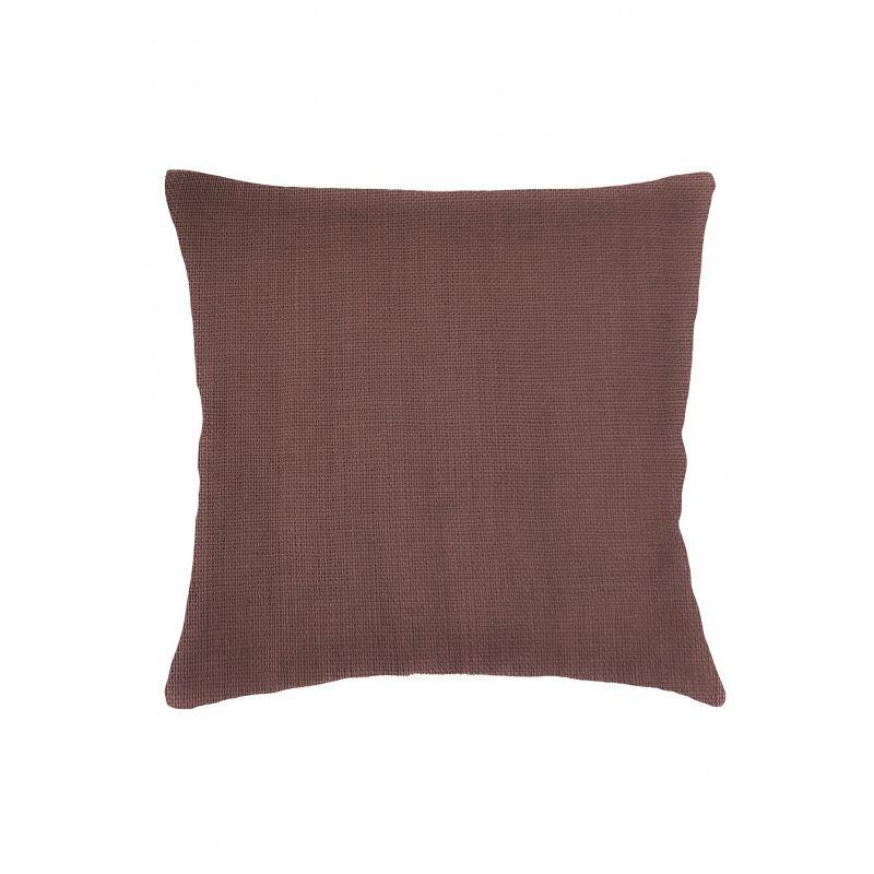 So Soft Chestnut Brown Linen Throw Pillow 20x20