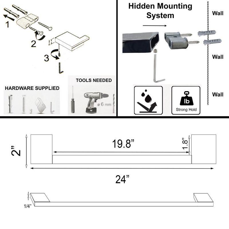 24'' 1 Wall Towel Bar