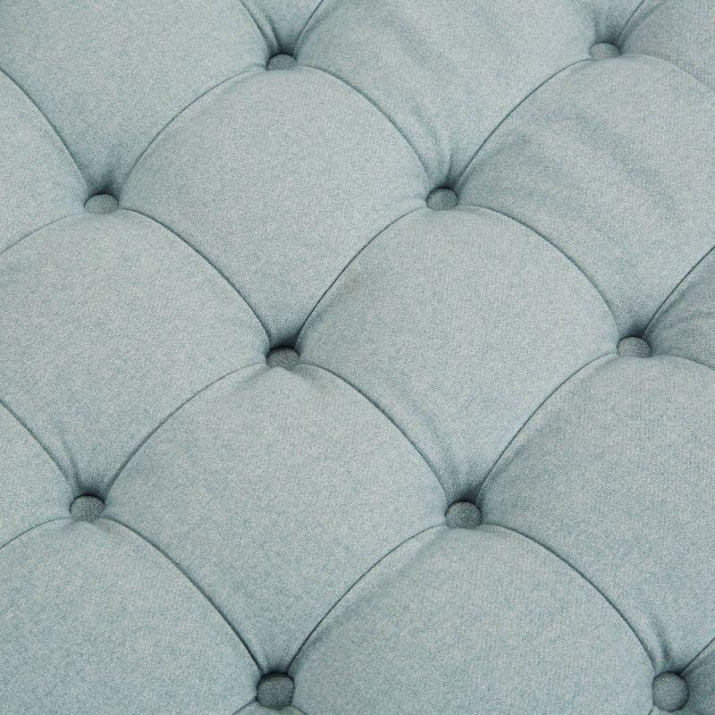 Martha Stewart Terri Button Tufted 32" Round Ottoman