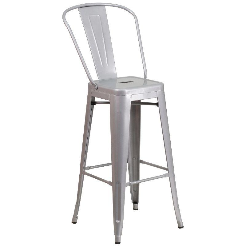 Flash Furniture Metal Outdoor Stool