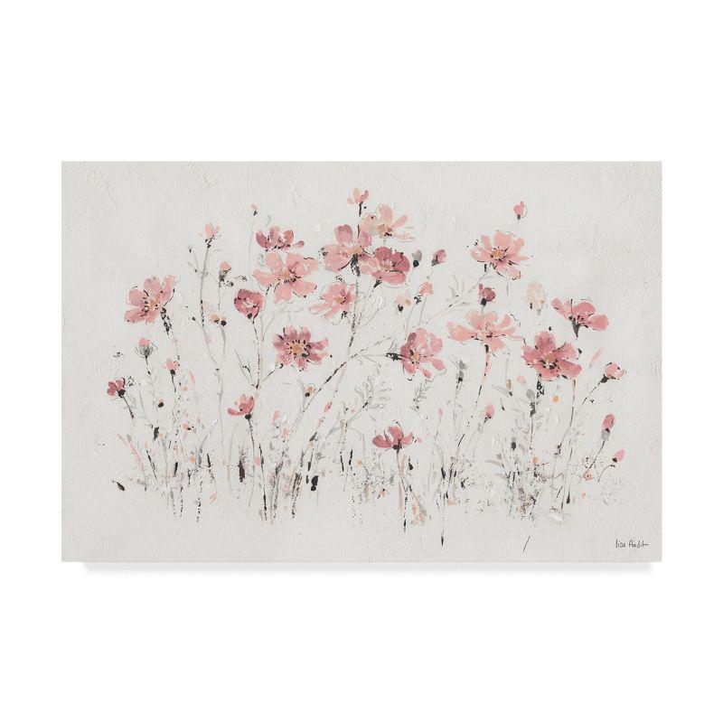 Lisa Audit Pink Wildflowers Canvas Art 22" x 32"