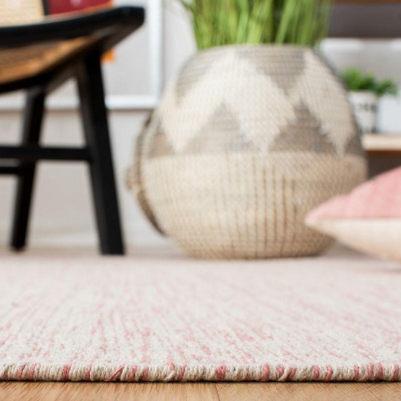 Montauk Red and Beige Handwoven Cotton Area Rug