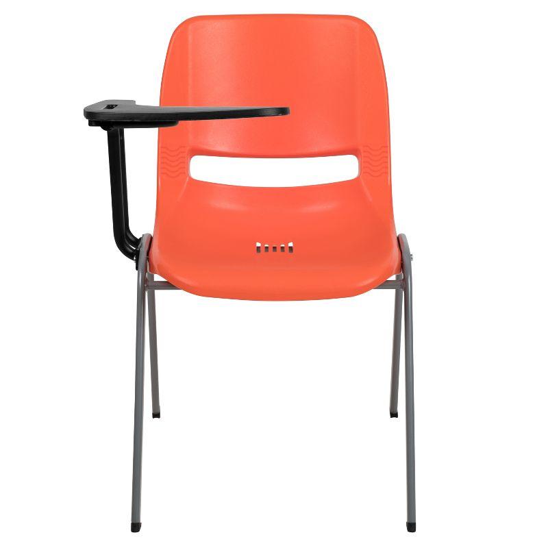 Flash Furniture Westley Ergonomic Shell Chair with Right Handed Flip-Up Tablet Arm